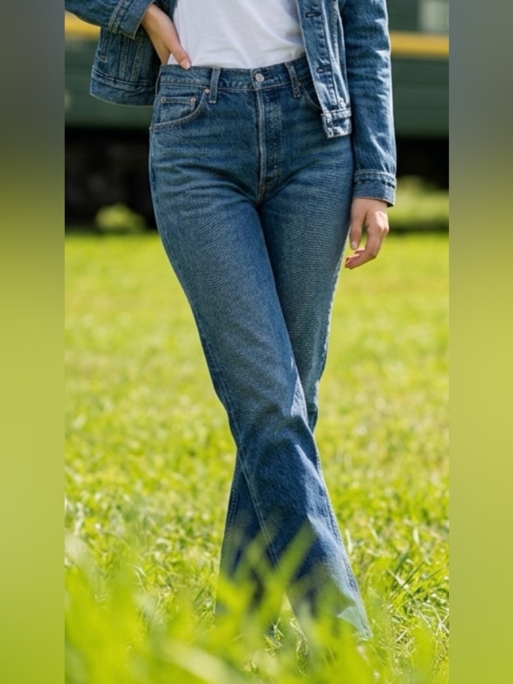 Citizens Of Humanity Premiun Vintage Sabine Mid-Rise Blue Flare Jeans